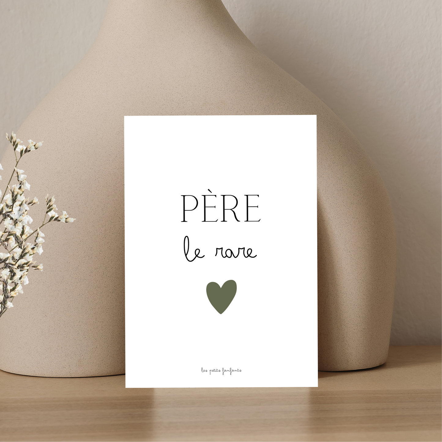 Carte décorative - père le rare