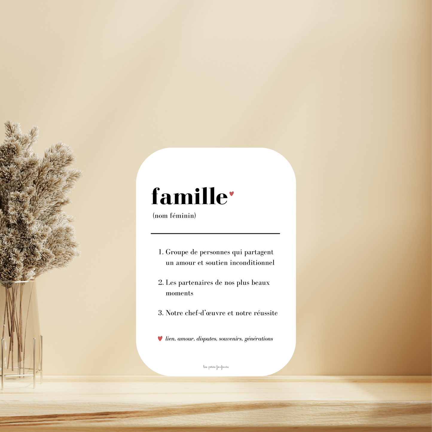 Affiche décorative - Définition Famille