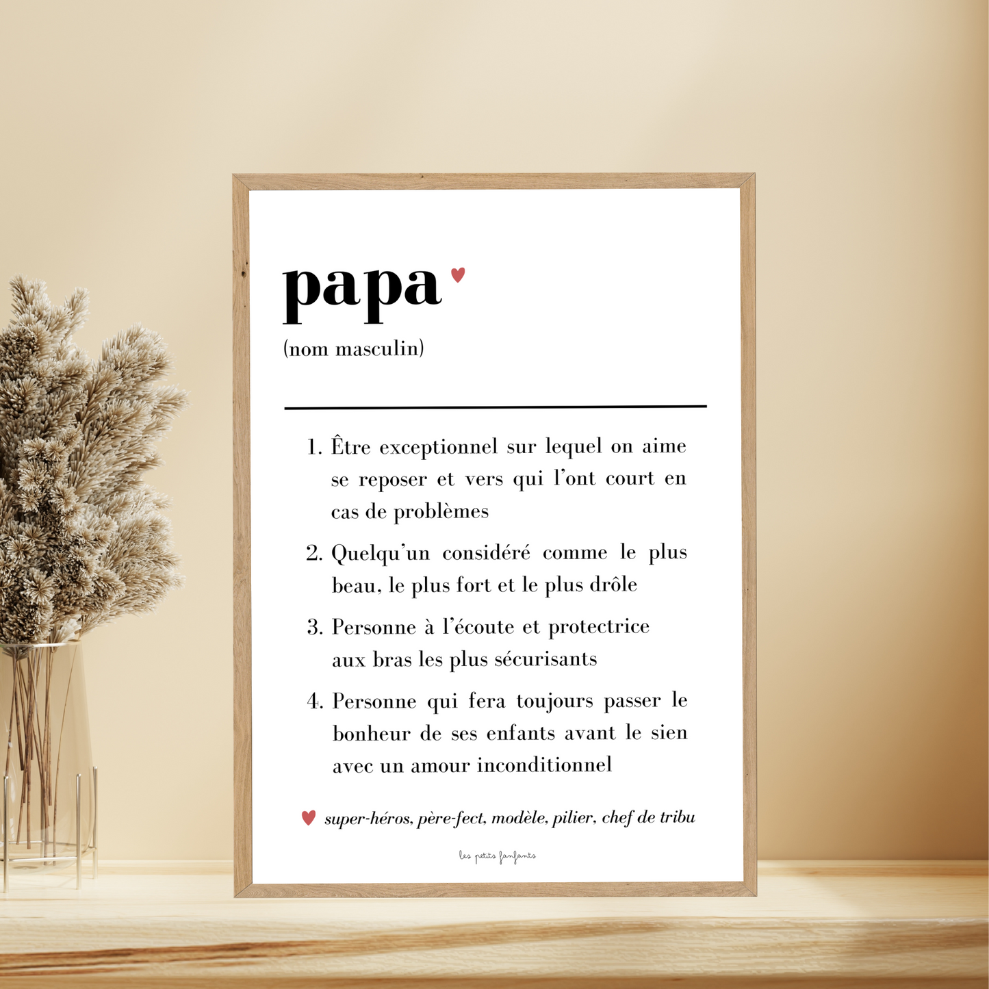 Affiche décorative - Définition Papa