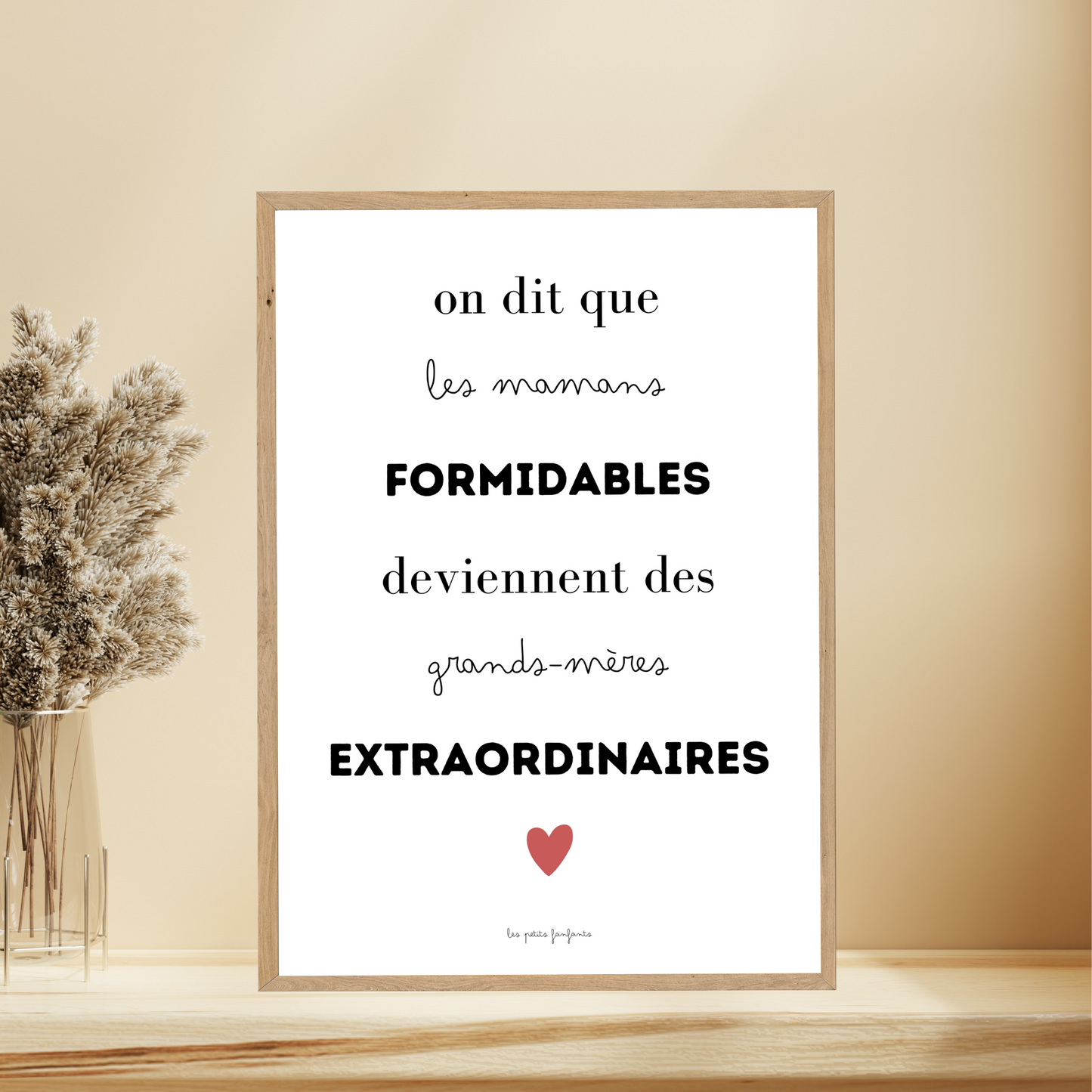 Affiche annonce grossesse - Future grand-mère