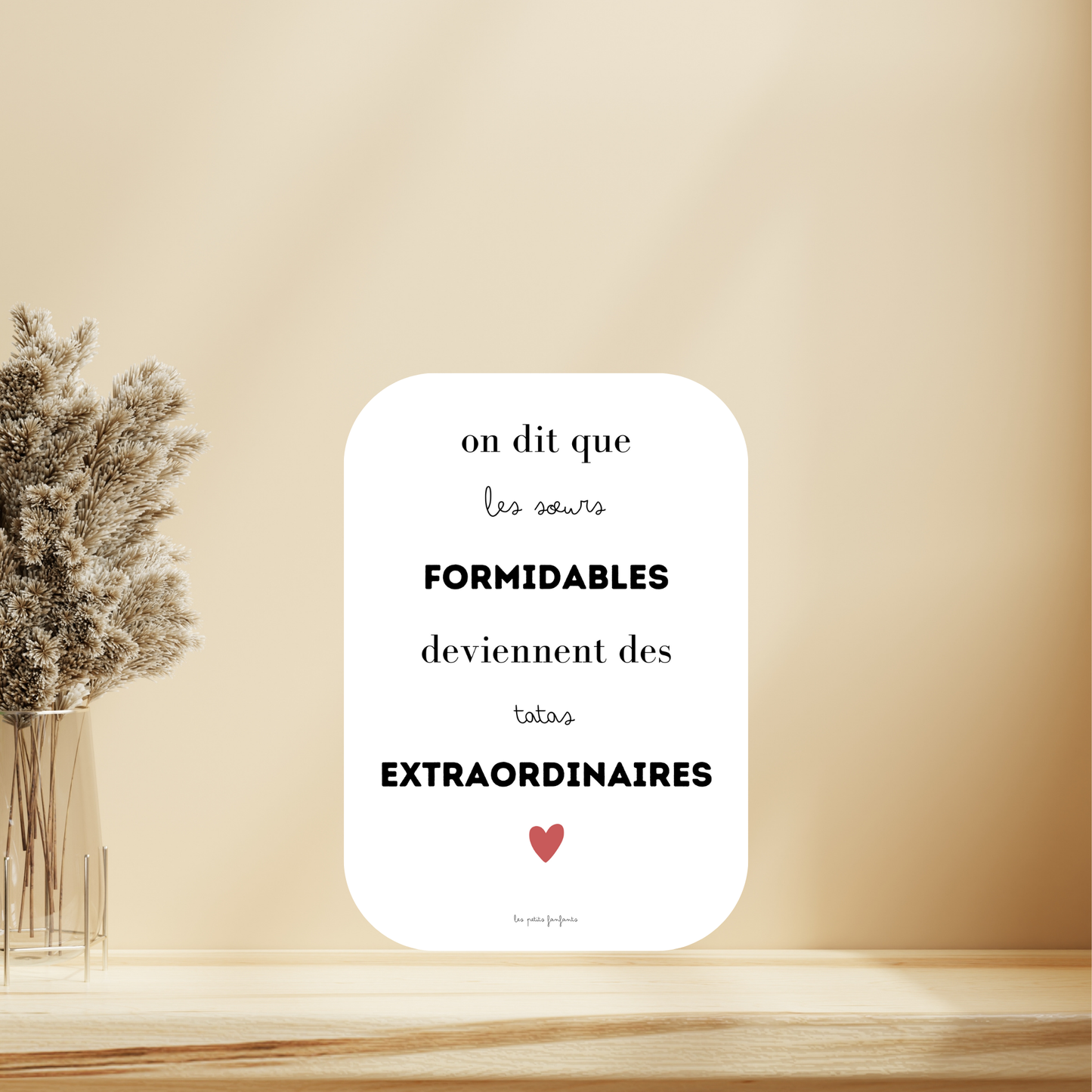 Affiche annonce grossesse - Future tata/tatie