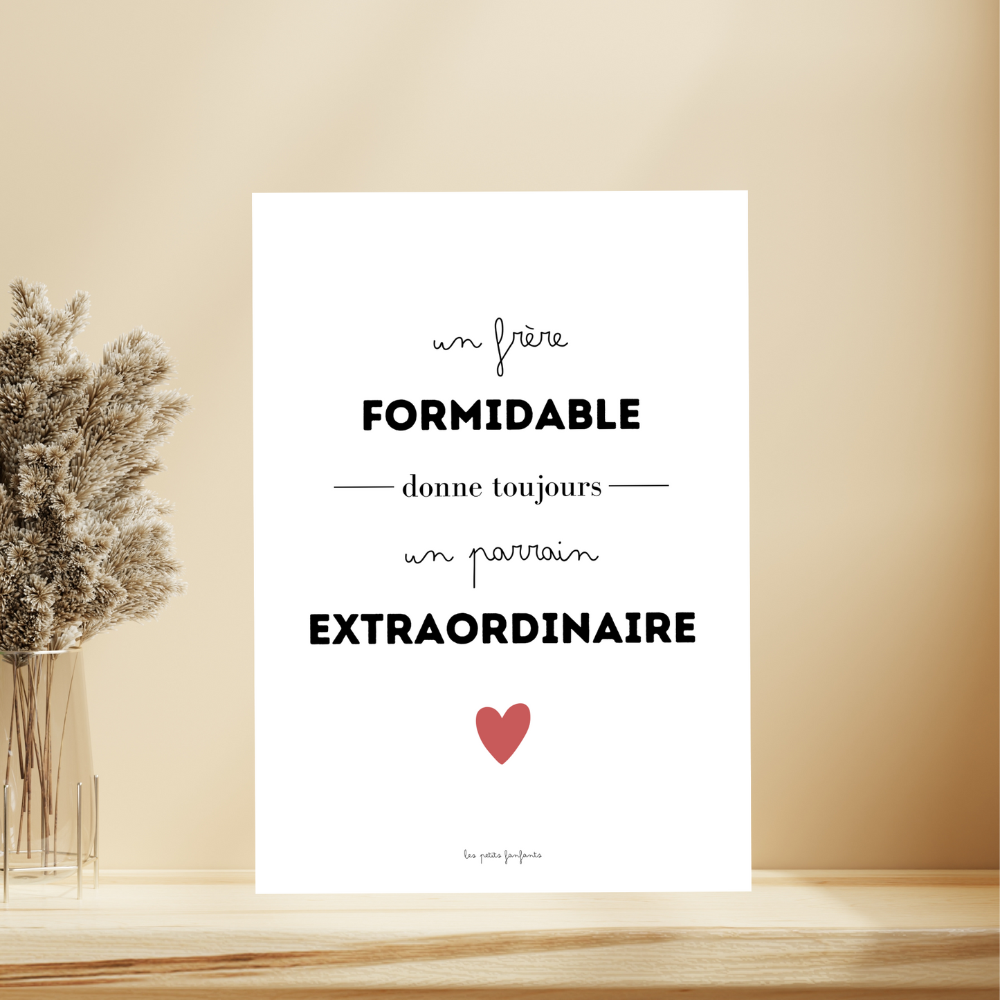 Affiche annonce grossesse - Futur parrain