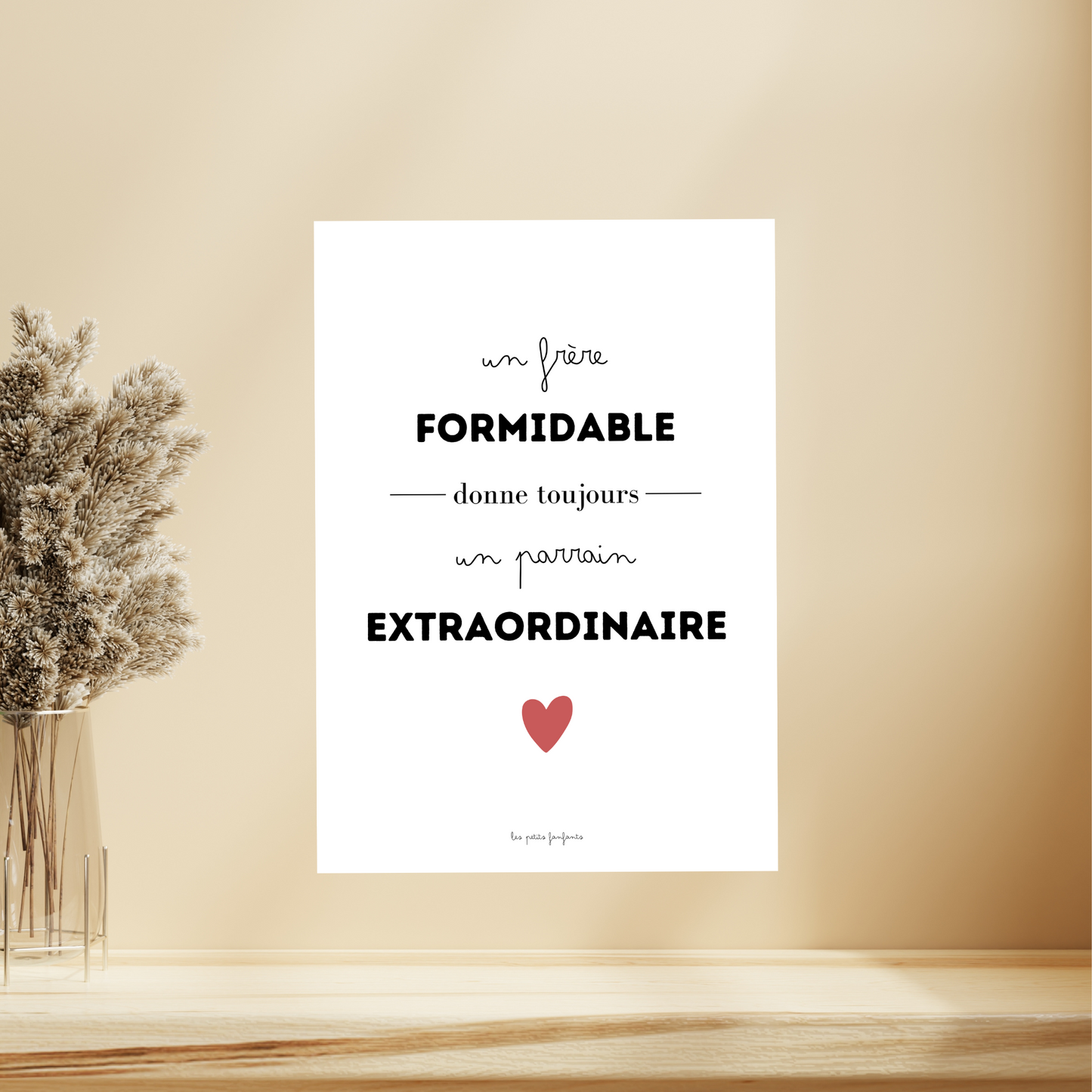 Affiche annonce grossesse - Futur parrain