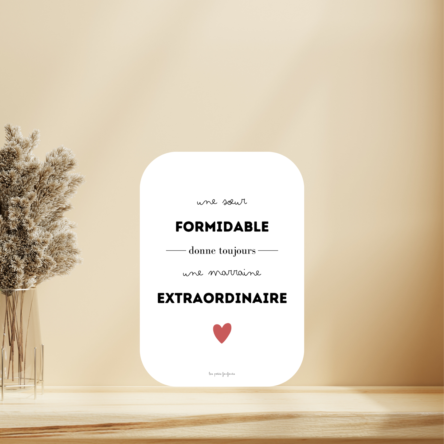 Affiche annonce grossesse - Future marraine