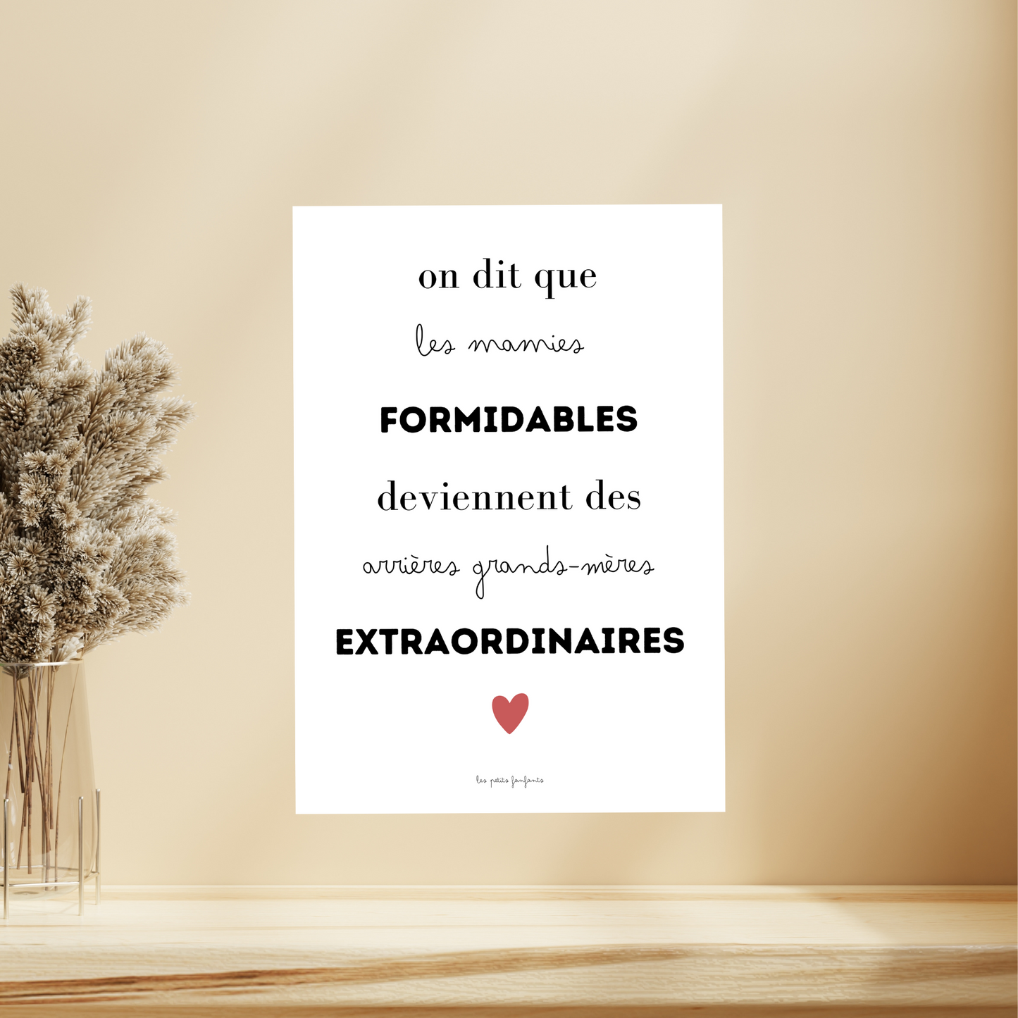 Affiche annonce grossesse - Future arrière grand-mère