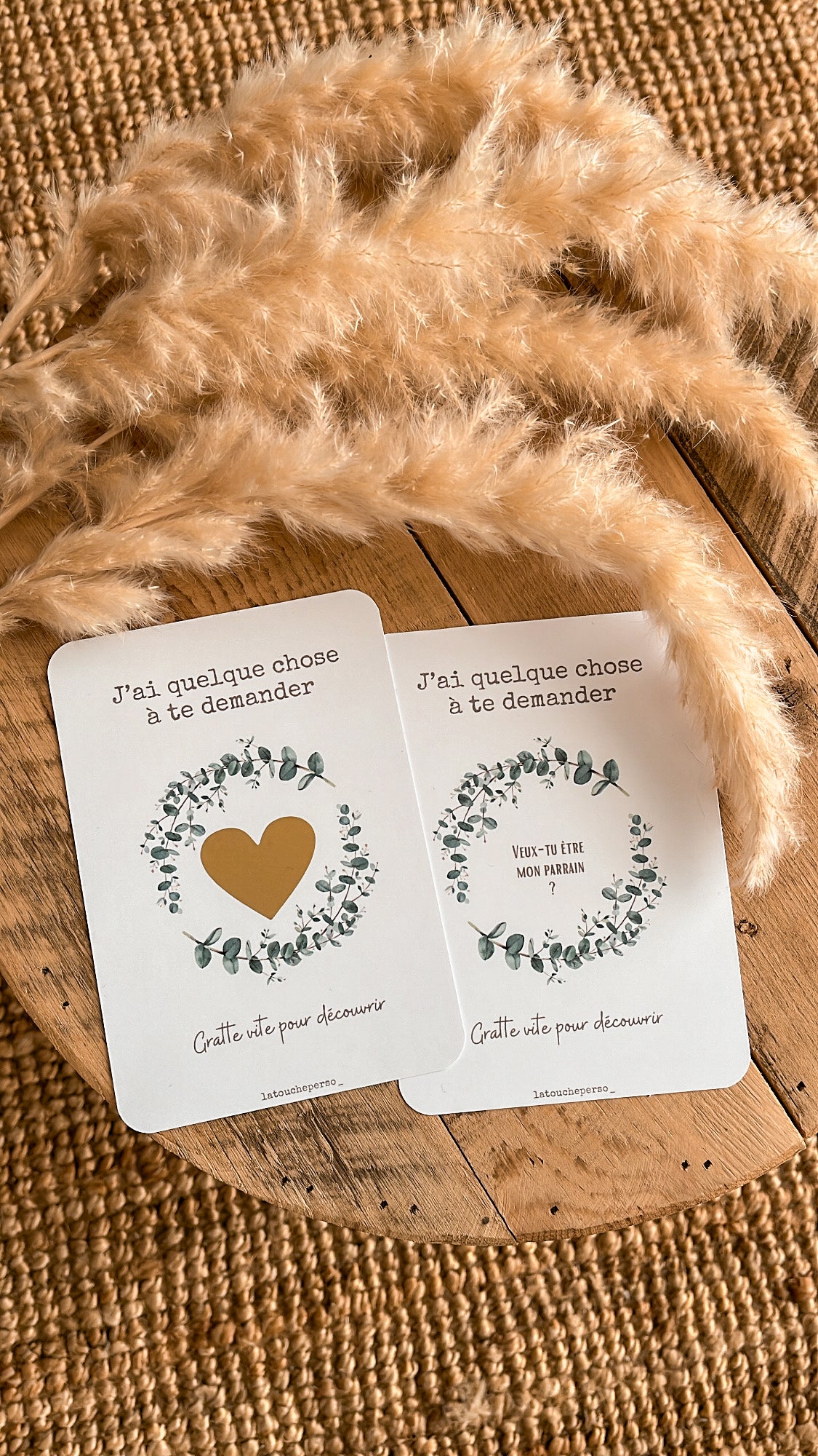 Carte à gratter - Veux-tu être mon parrain ?