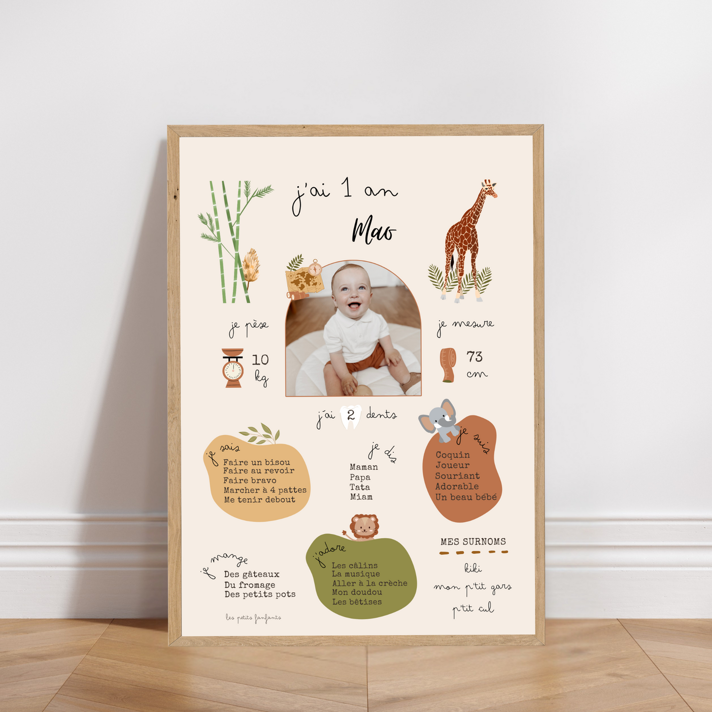 Thème Jungle - Affiche anniversaire
