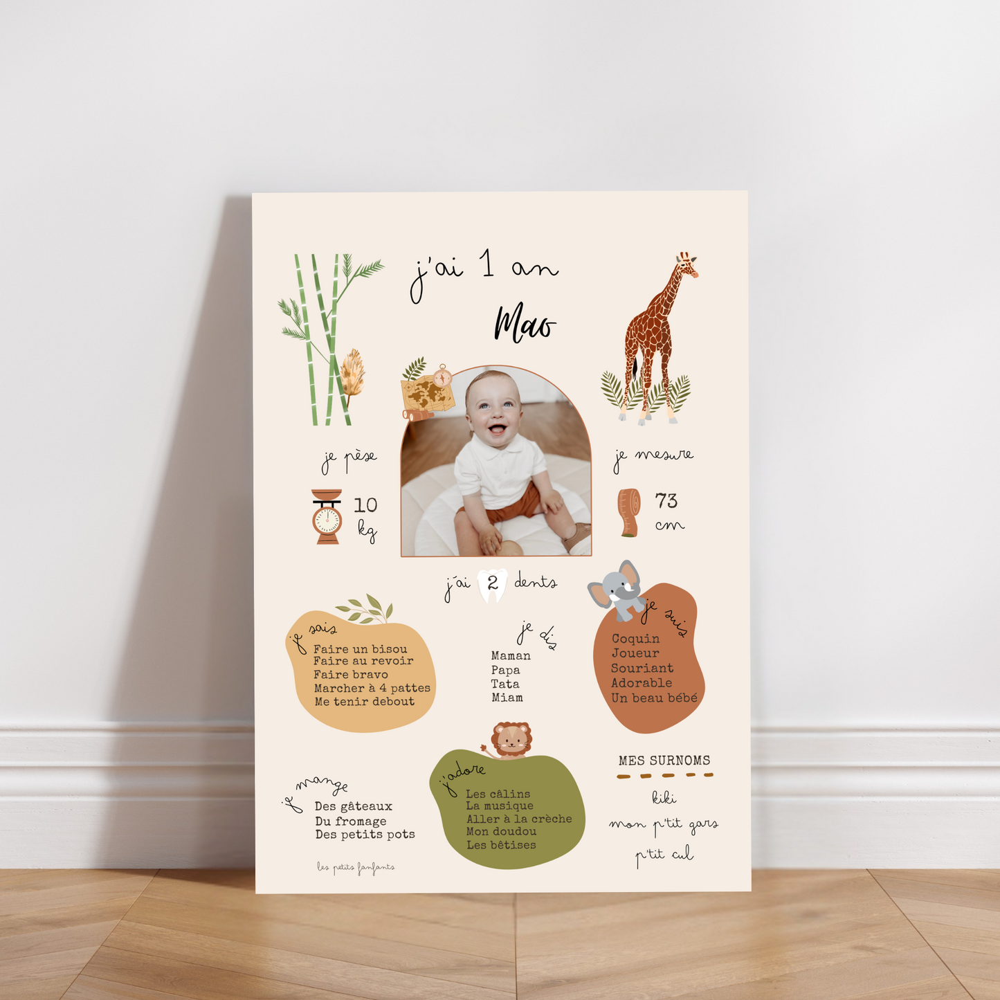 Thème Jungle - Affiche anniversaire