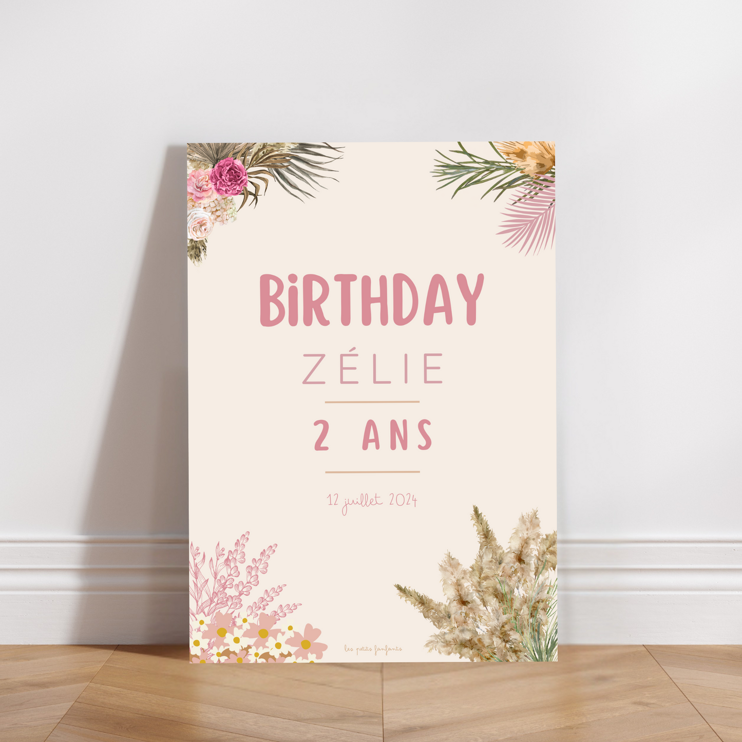 Thème Sweet - Affiche bienvenue anniversaire