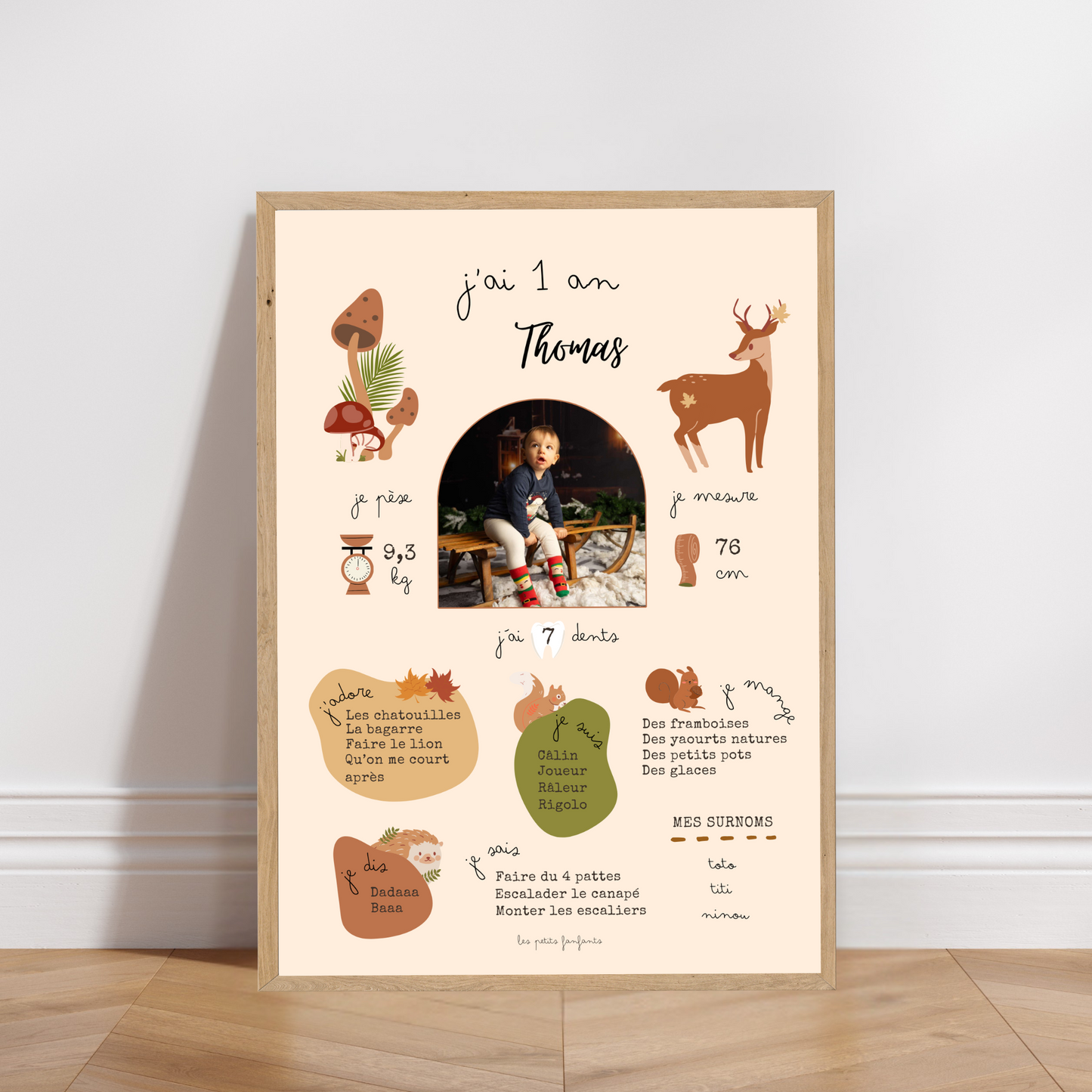 Thème Forêt - Affiche anniversaire