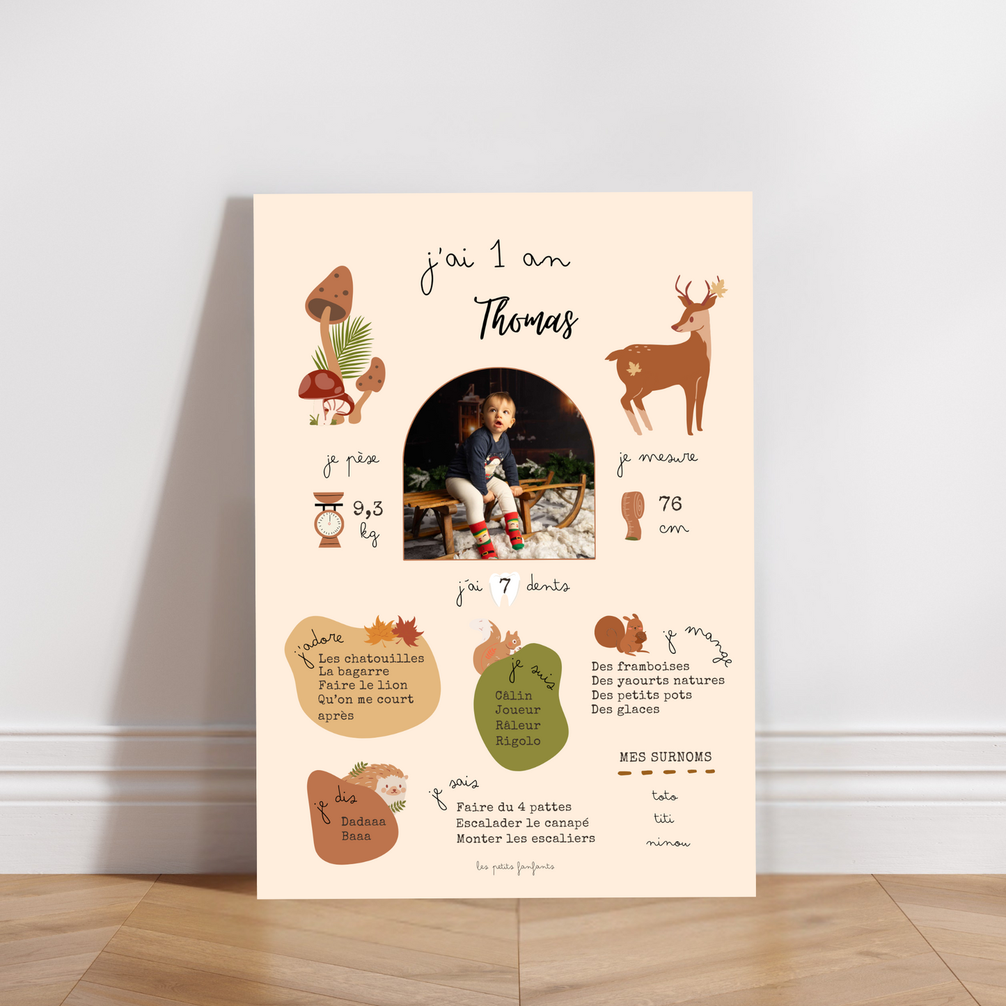 Thème Forêt - Affiche anniversaire