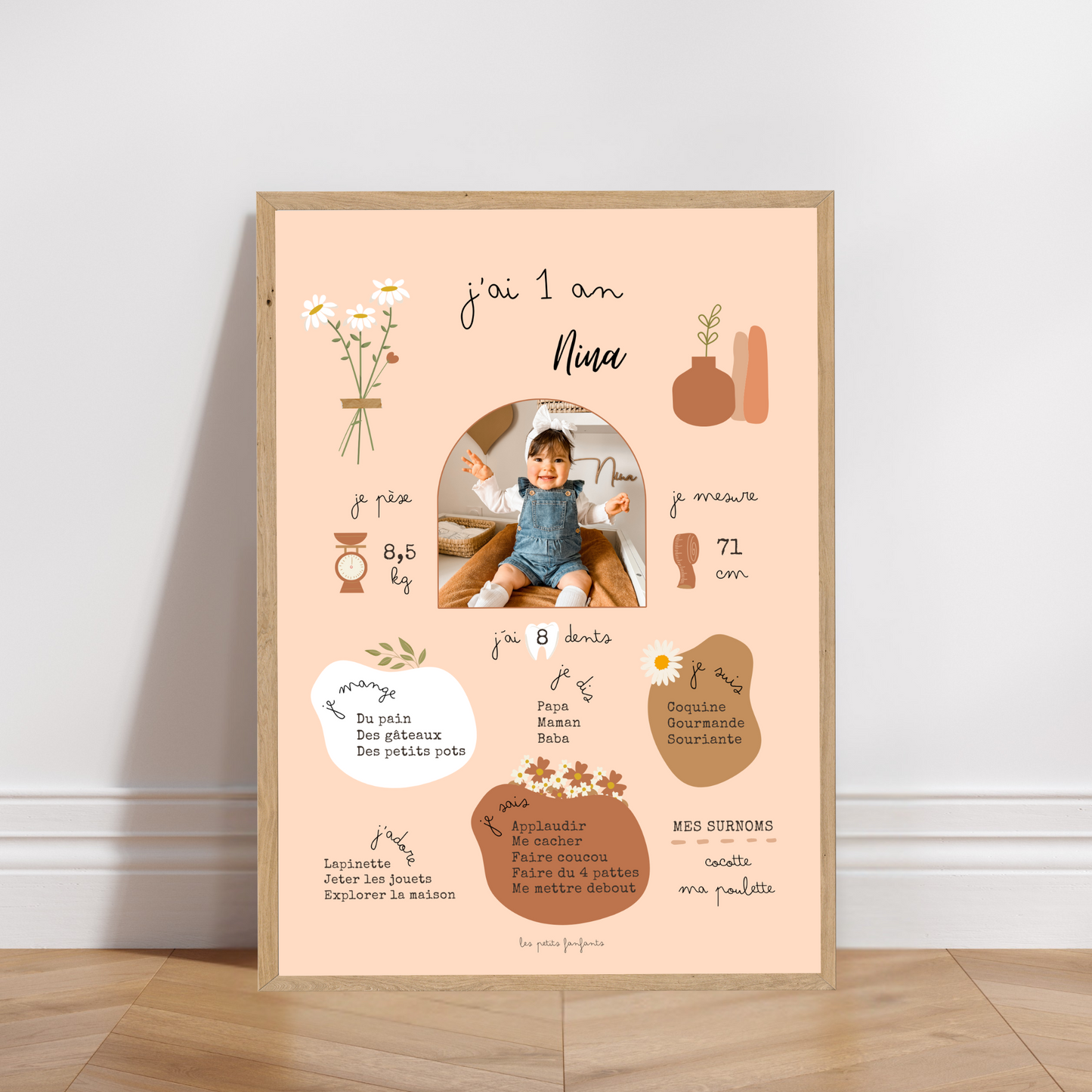 Thème Boho version terracotta - Affiche anniversaire