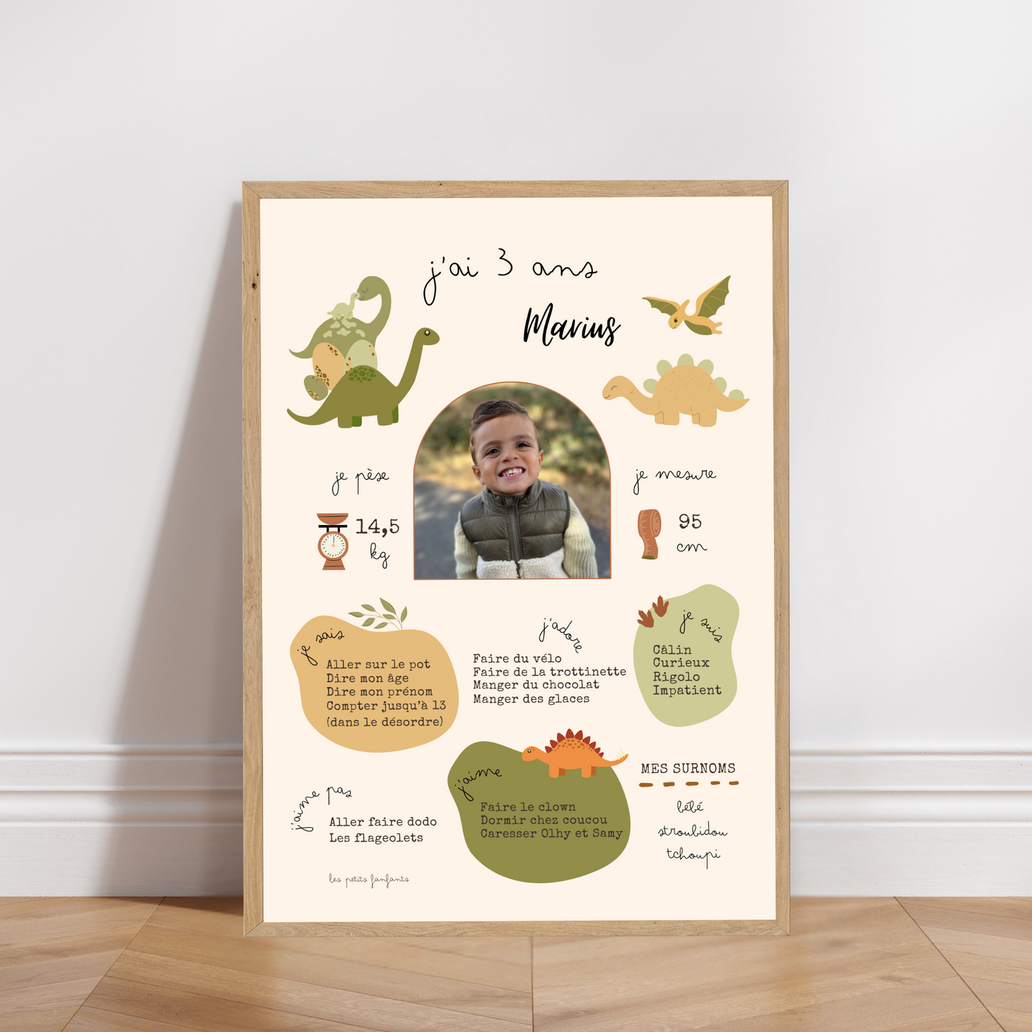 Thème Dinosaure - Affiche anniversaire