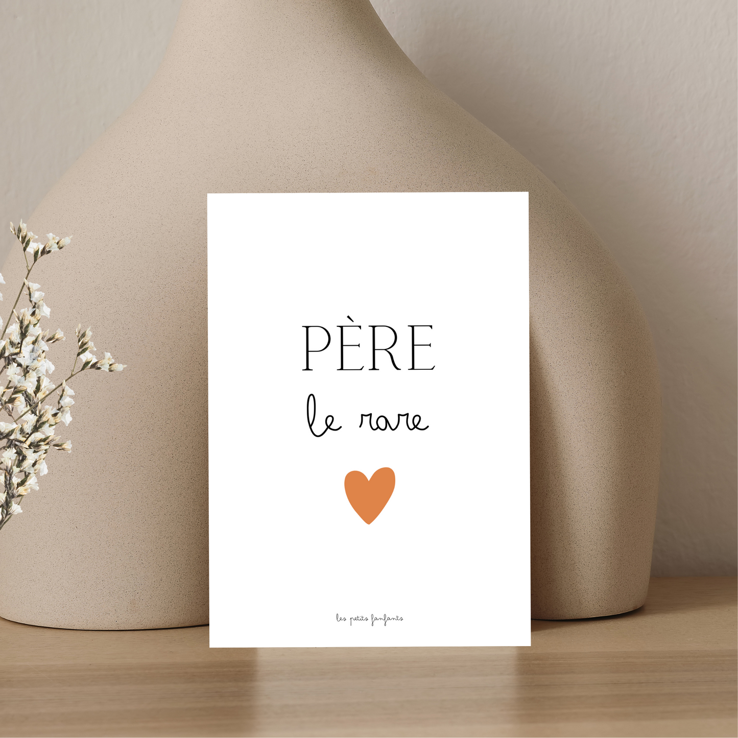 Carte décorative - père le rare