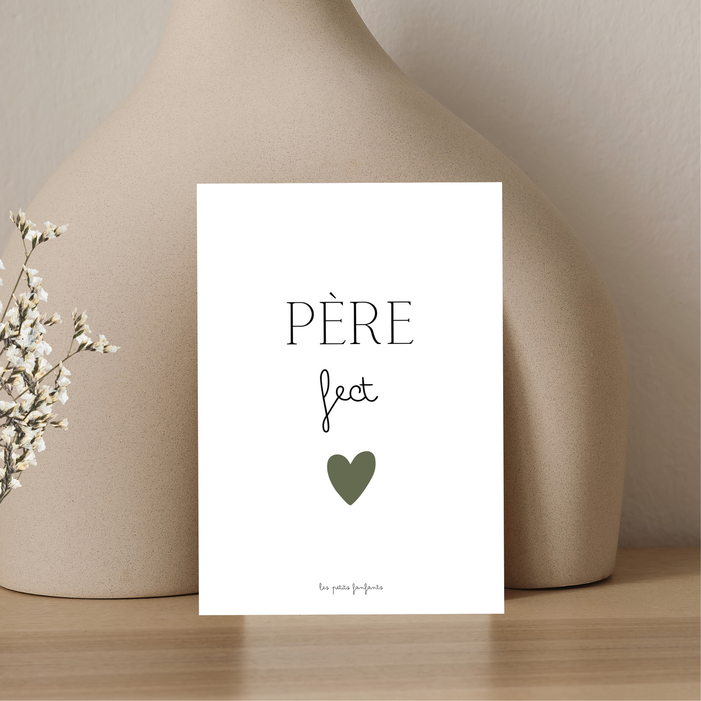 Carte décorative - père fect
