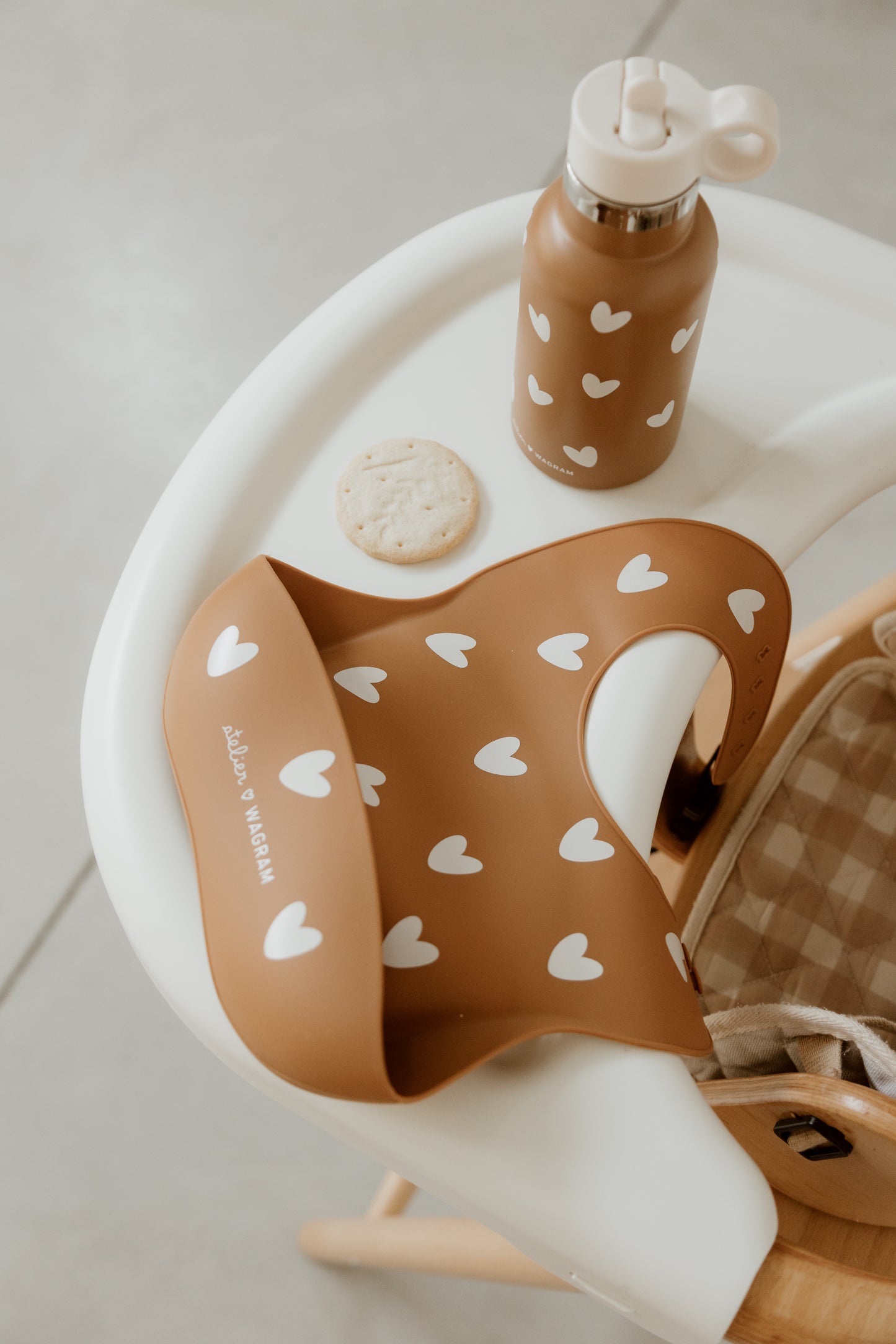Bavoir silicone - Caramel