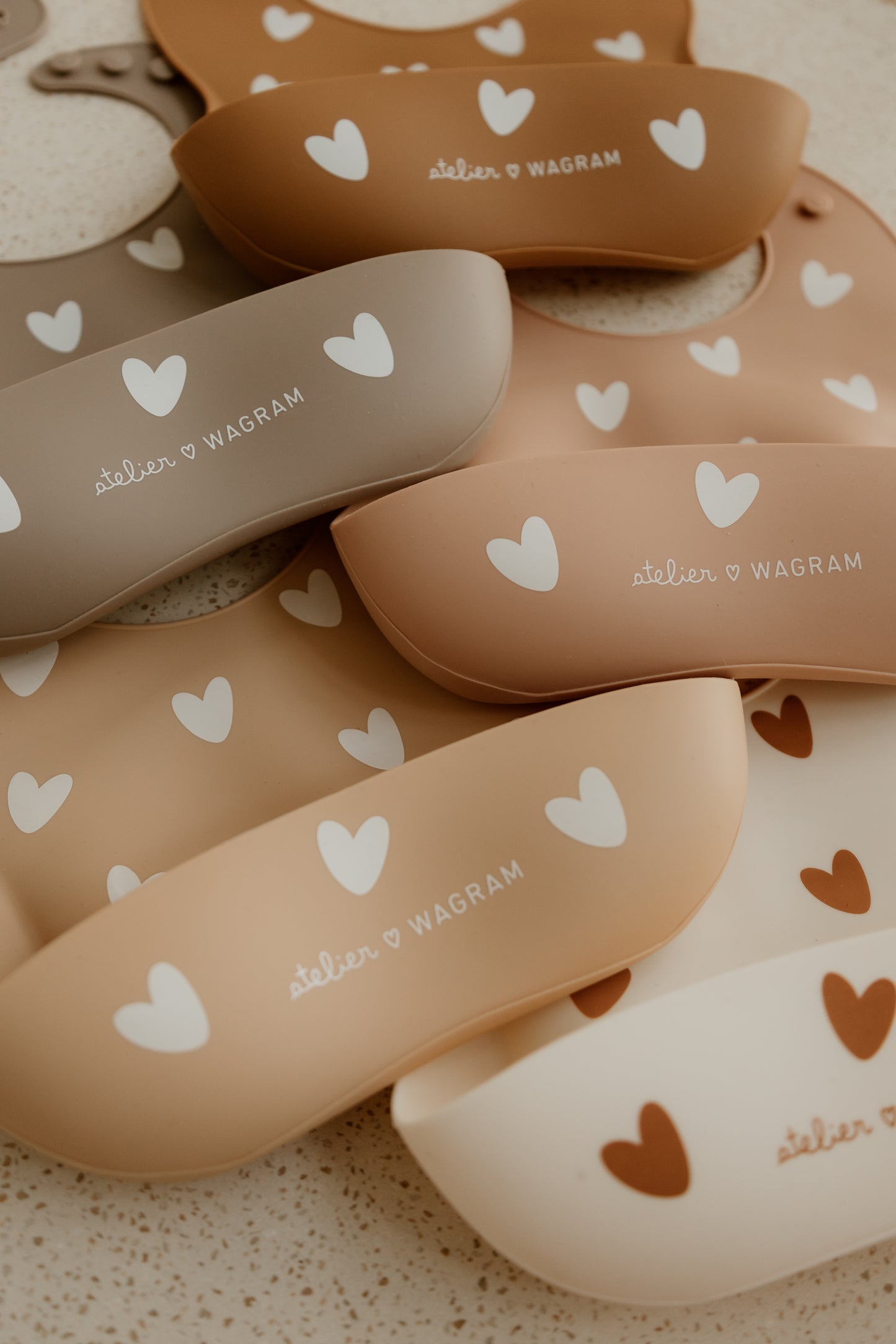 Bavoir silicone - Crème