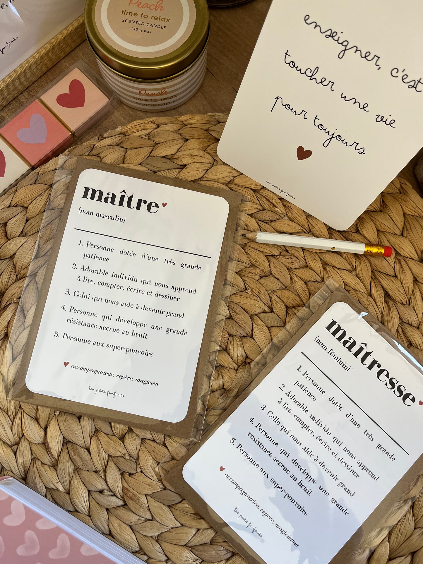 Affiche décorative - Définition Maître - cadeau fin d'année scolaire