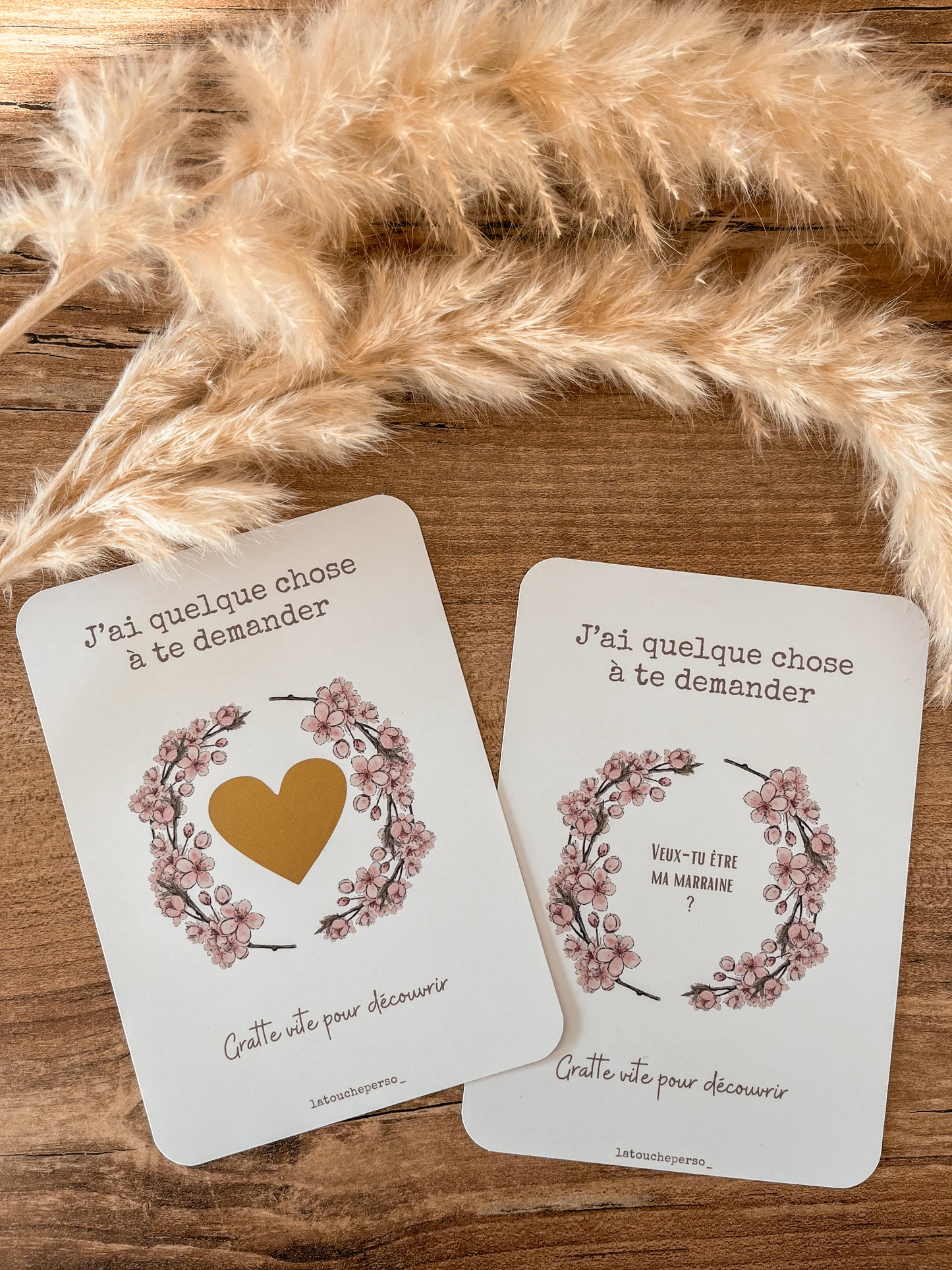 Carte à gratter - Veux-tu être ma marraine ?