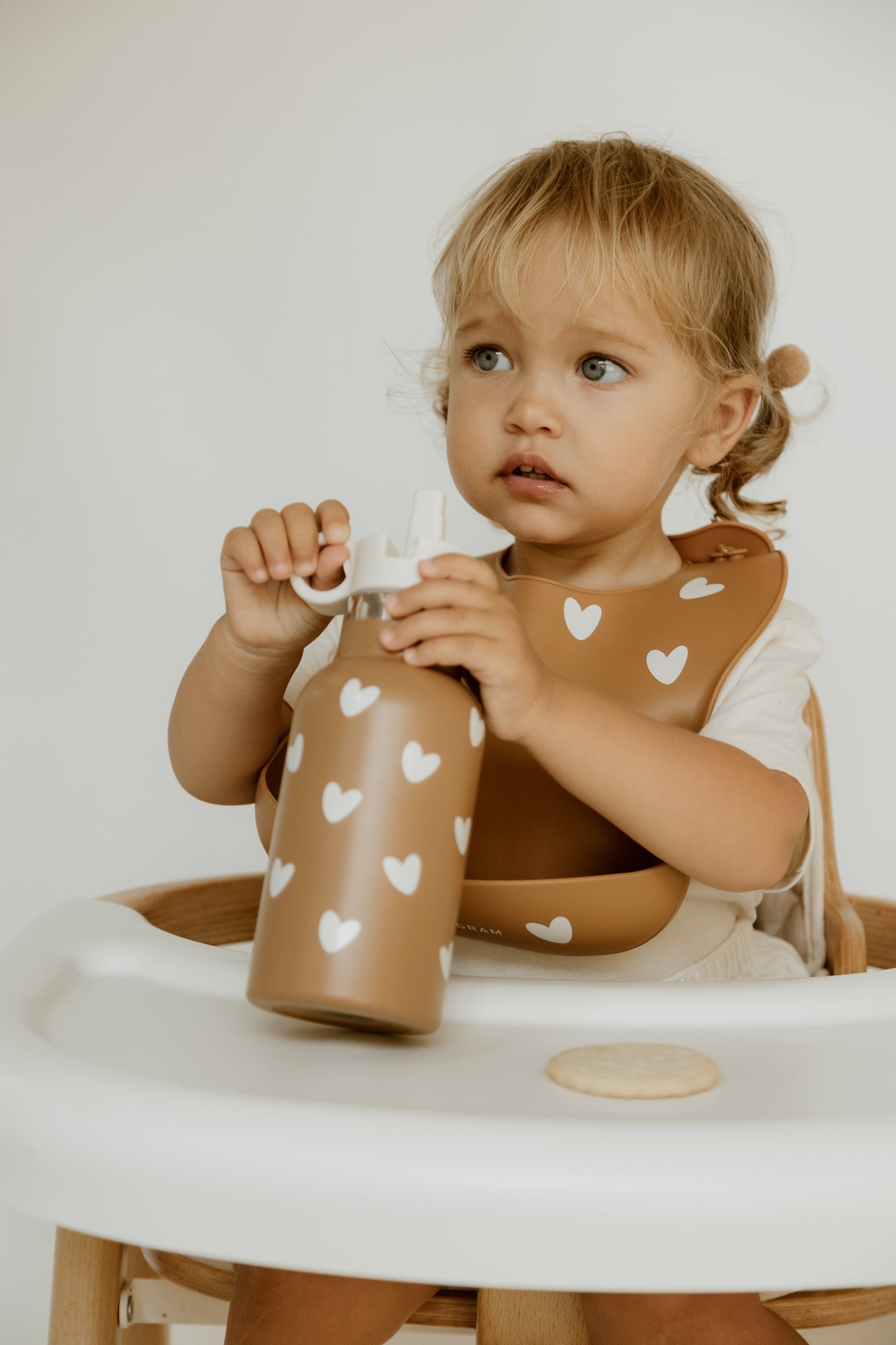 Bavoir silicone - Caramel