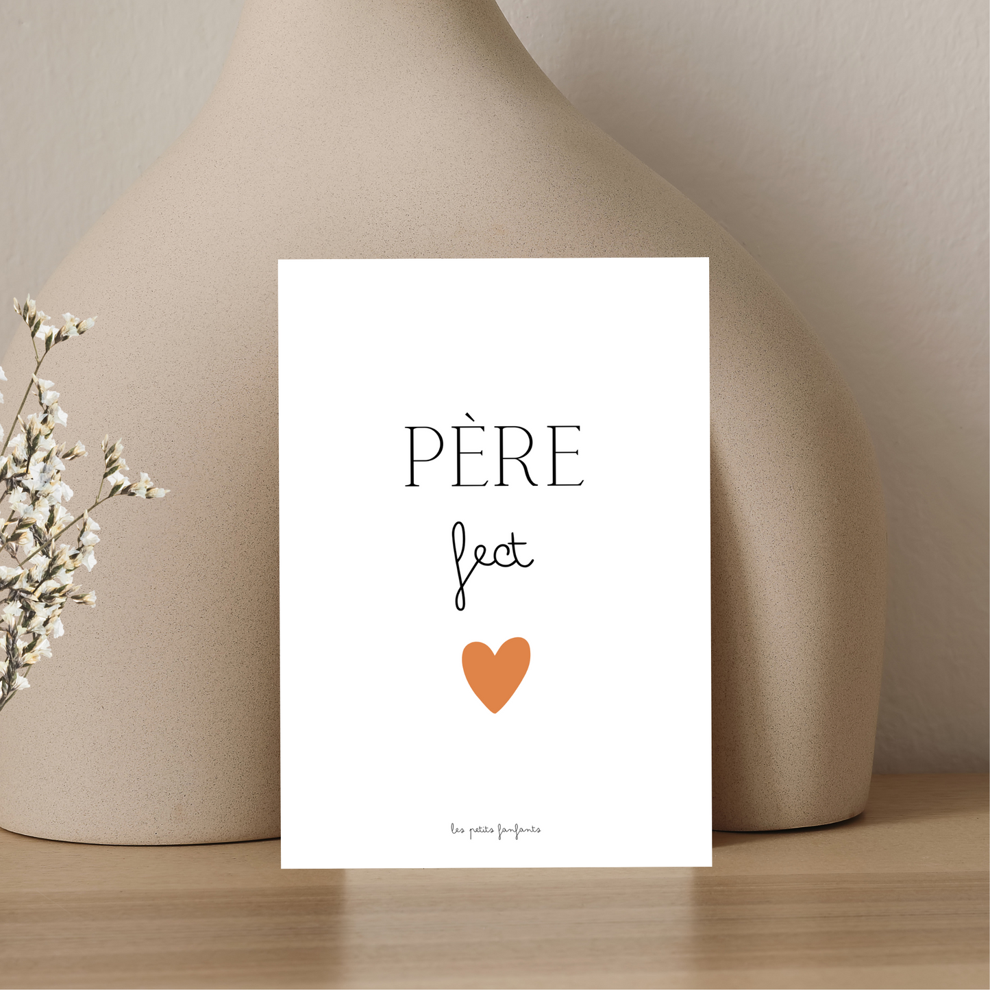 Carte décorative - père fect