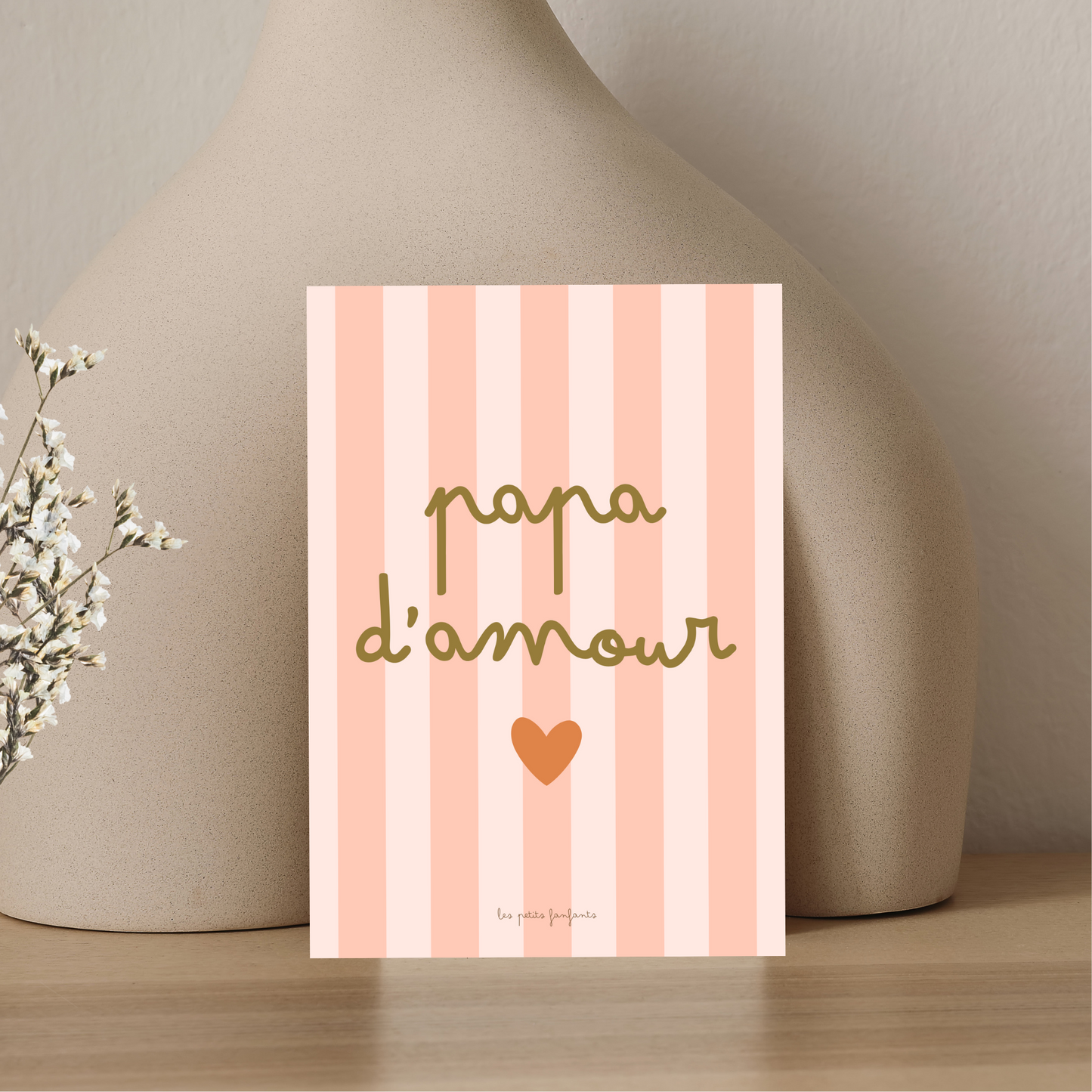 Carte décorative - papa d'amour