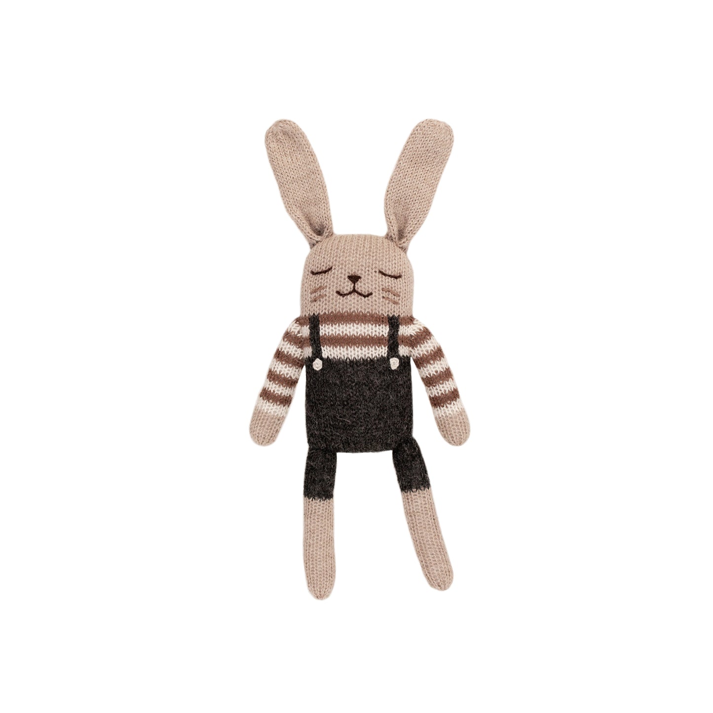 Doudou lapin - Salopette noire