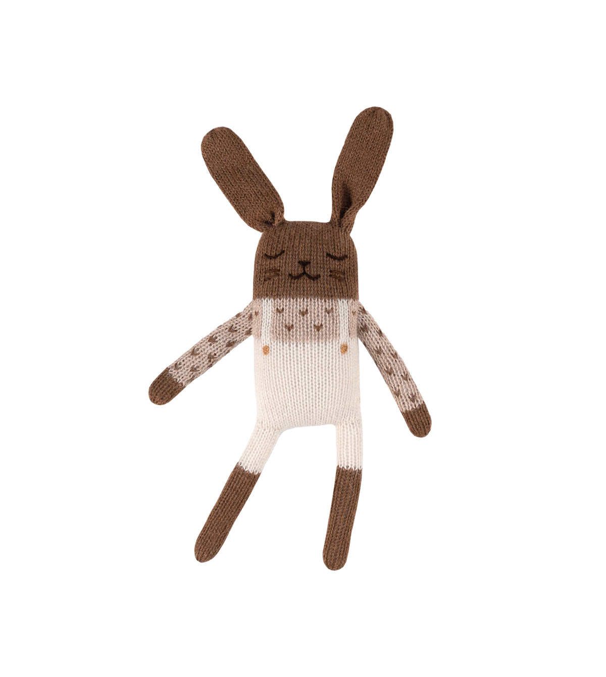 Doudou lapin - Salopette écru