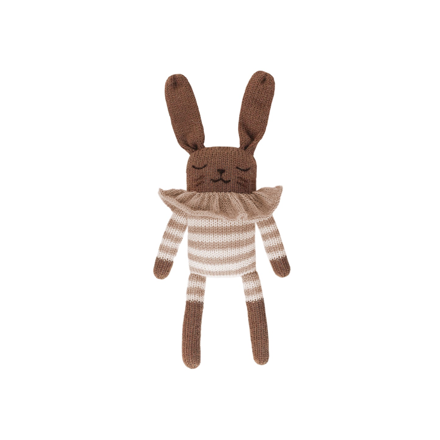 Doudou lapin - Combishort rayé sable