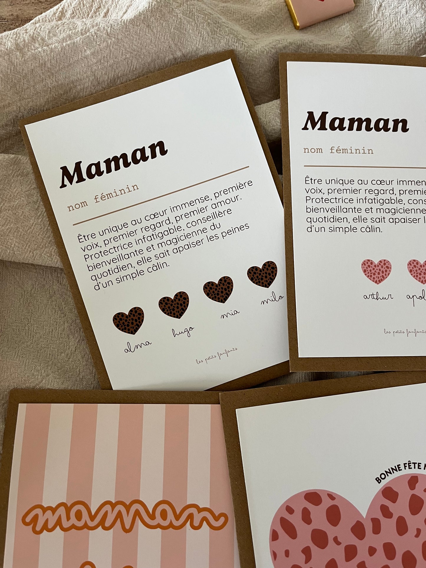 Affiche décorative - Définition Maman léopard marron
