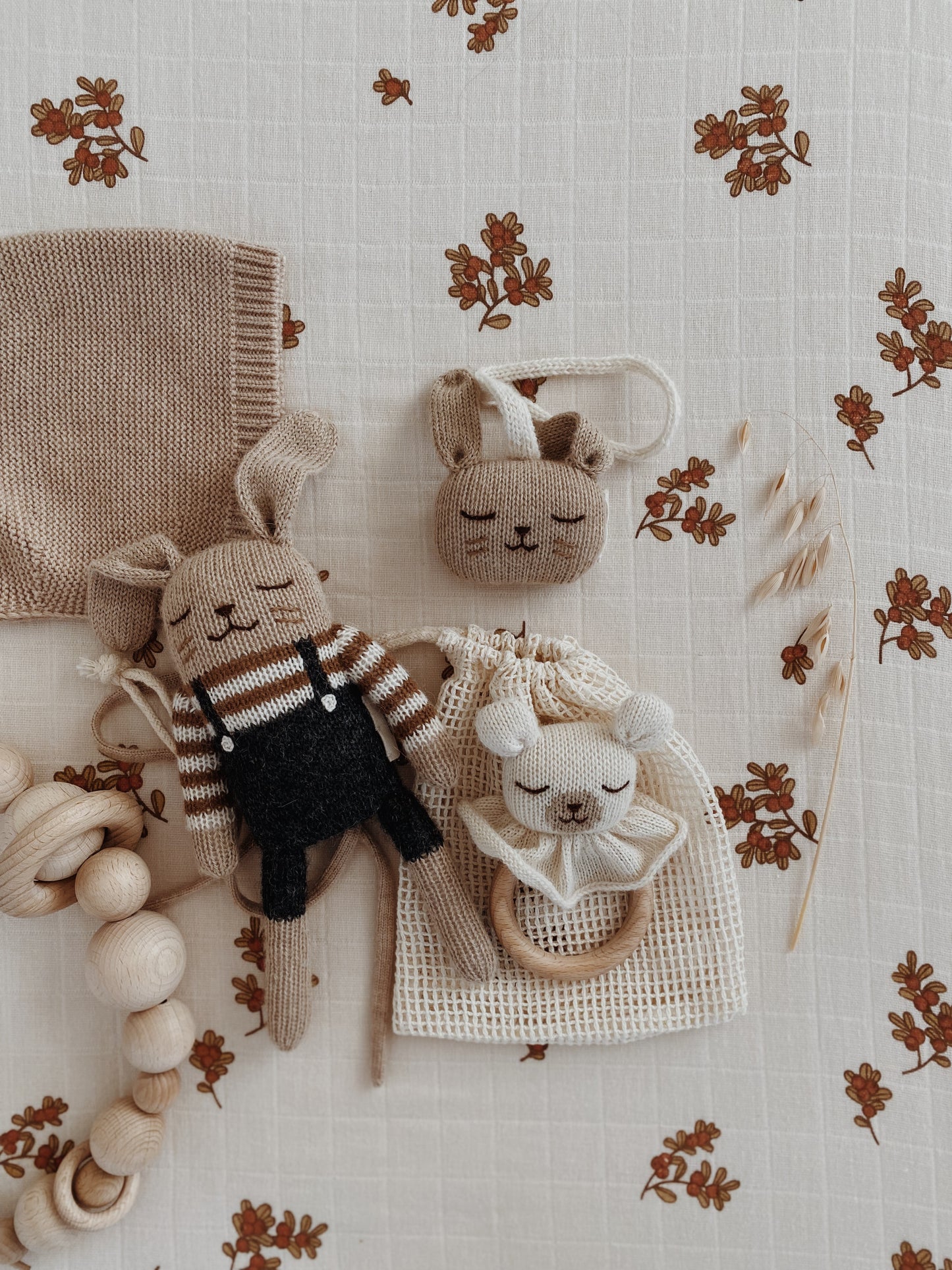 Doudou lapin - Salopette noire