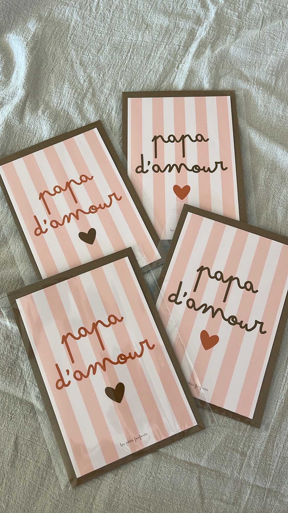 Carte décorative - papa d'amour