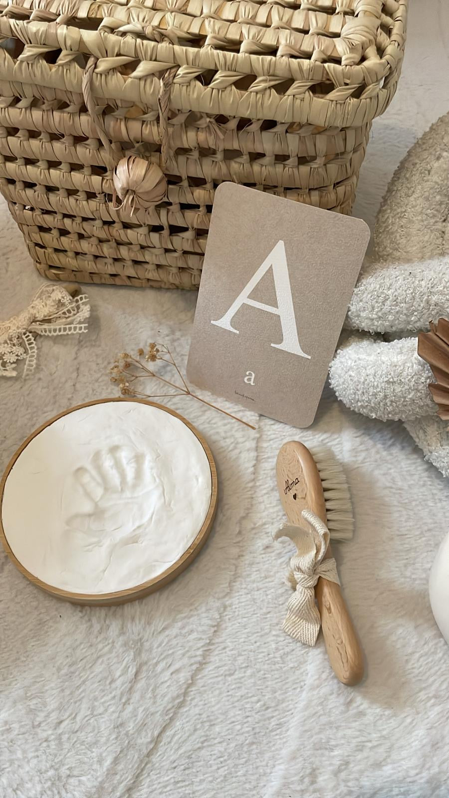 Carte alphabet - beige