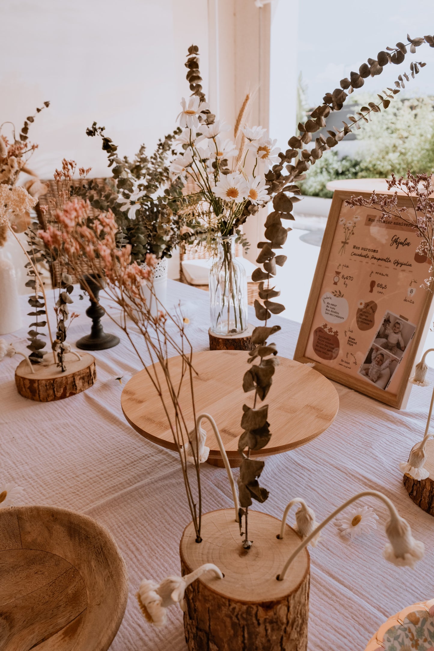 Thème Boho version terracotta - Affiche anniversaire