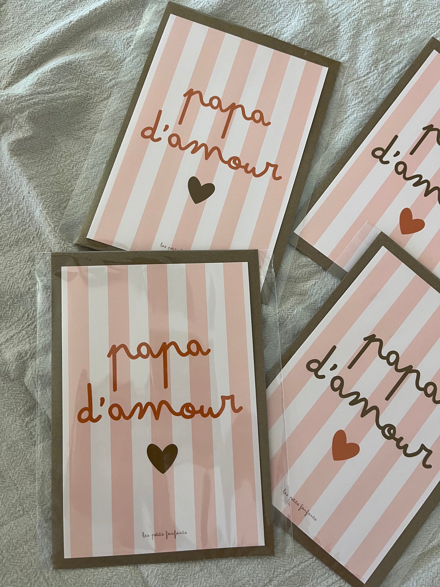 Carte décorative - papa d'amour