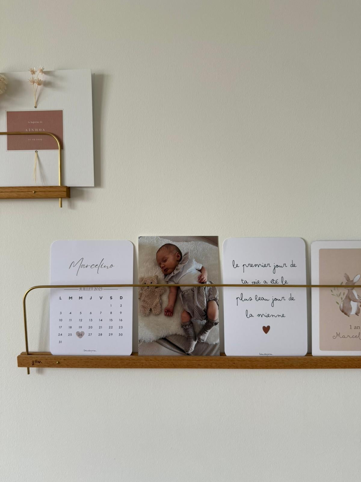 Carte citation - Le premier jour de ta vie a été le plus beau jour de la mienne