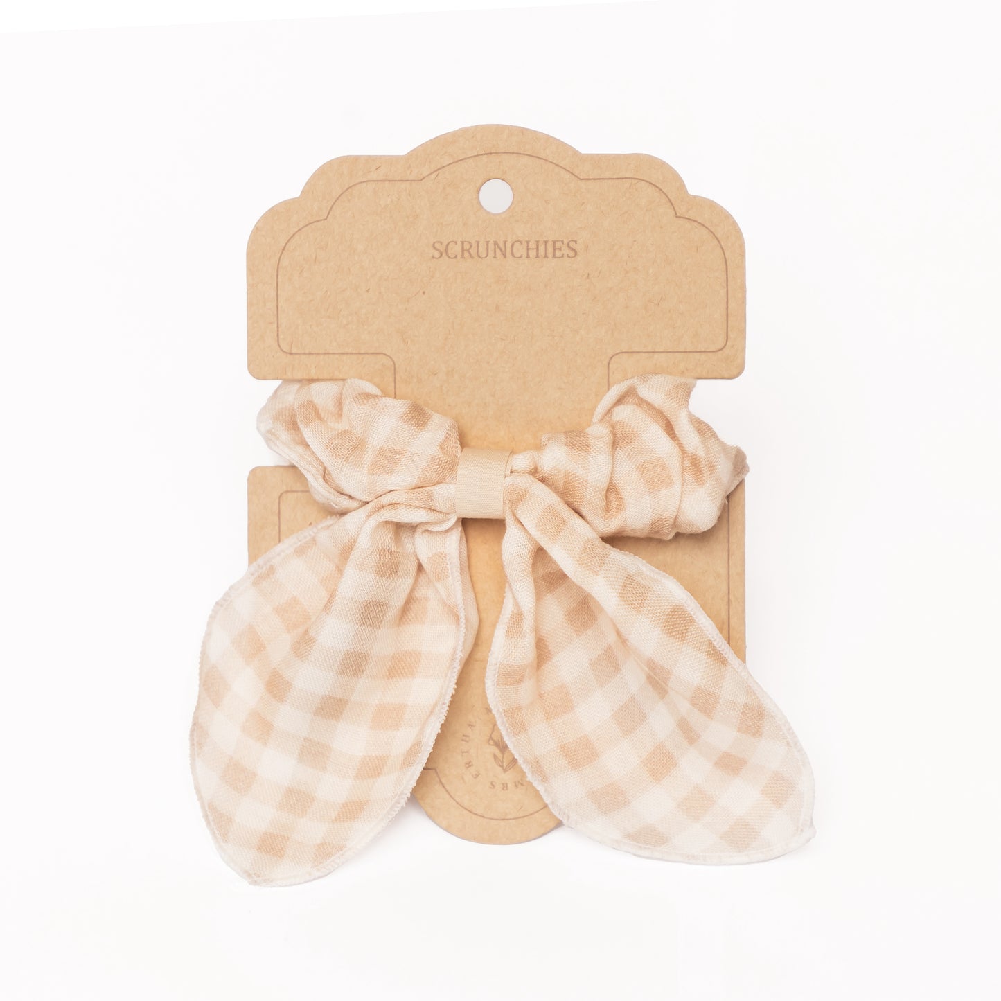 Chouchou avec nœud - Vichy Soft Squares
