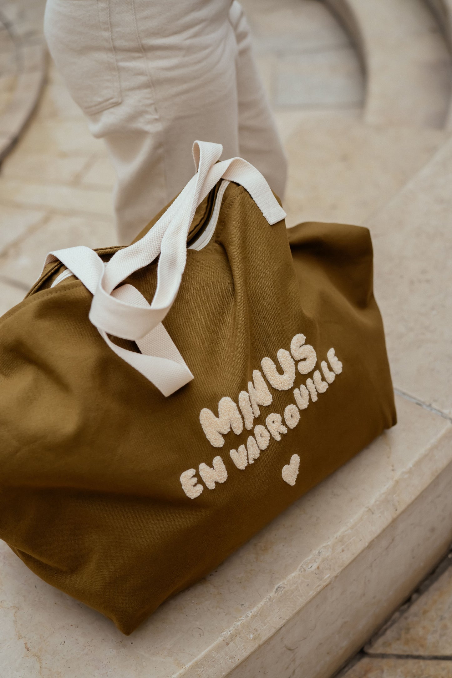 Sac/Cabas XL - Minus en vadrouille - Kaki