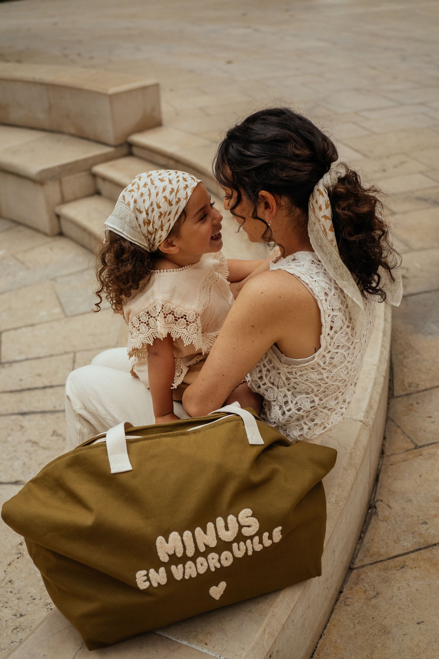 Sac/Cabas XL - Minus en vadrouille - Kaki