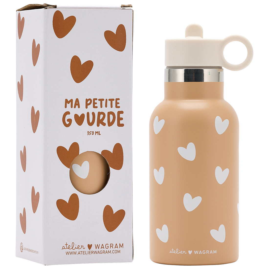 Gourde acier inox - Nougat