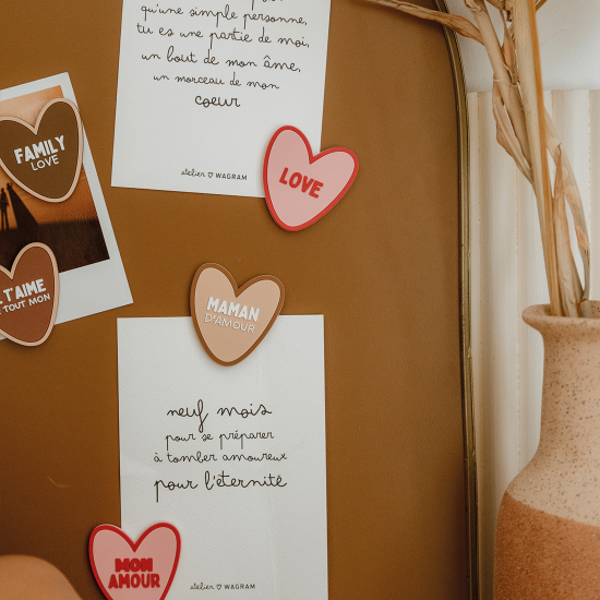 Magnet cœur - Family Love