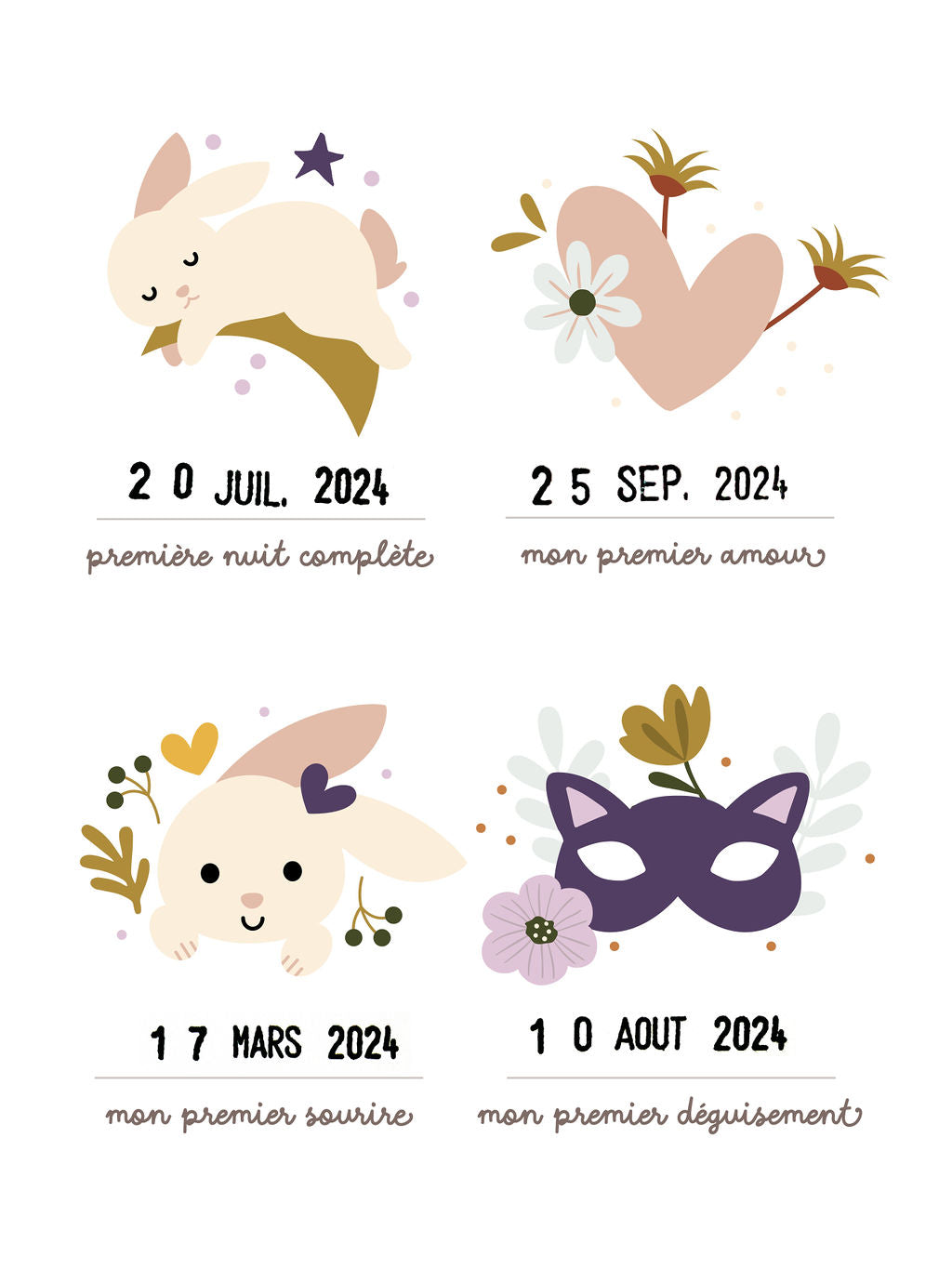 Affiche Mes premières fois - Lapin