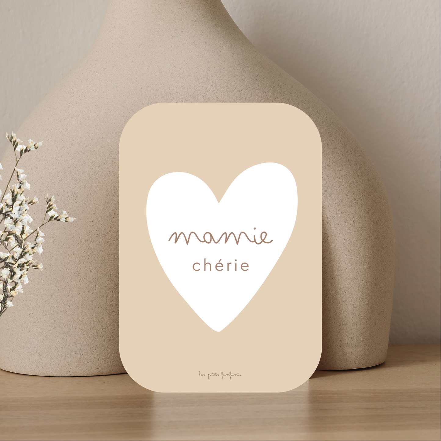 Carte décorative - mamie chérie