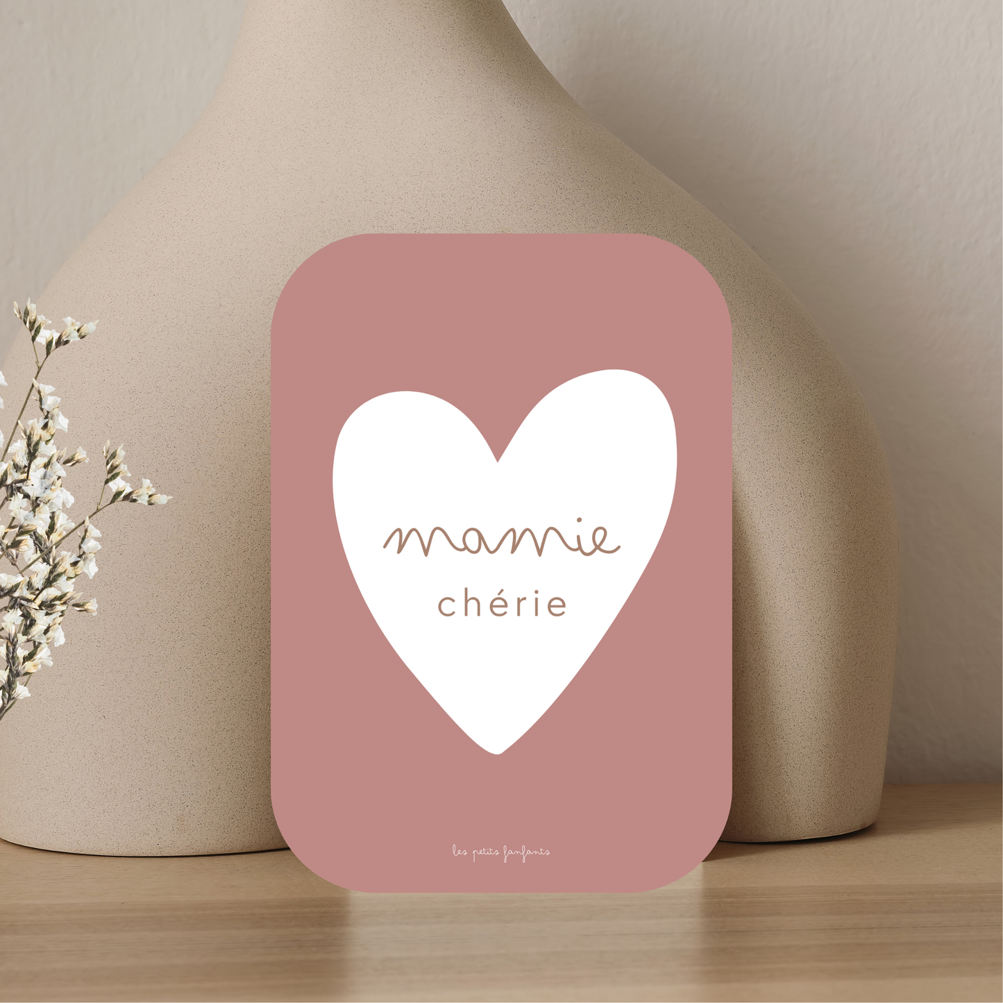 Carte décorative - mamie chérie