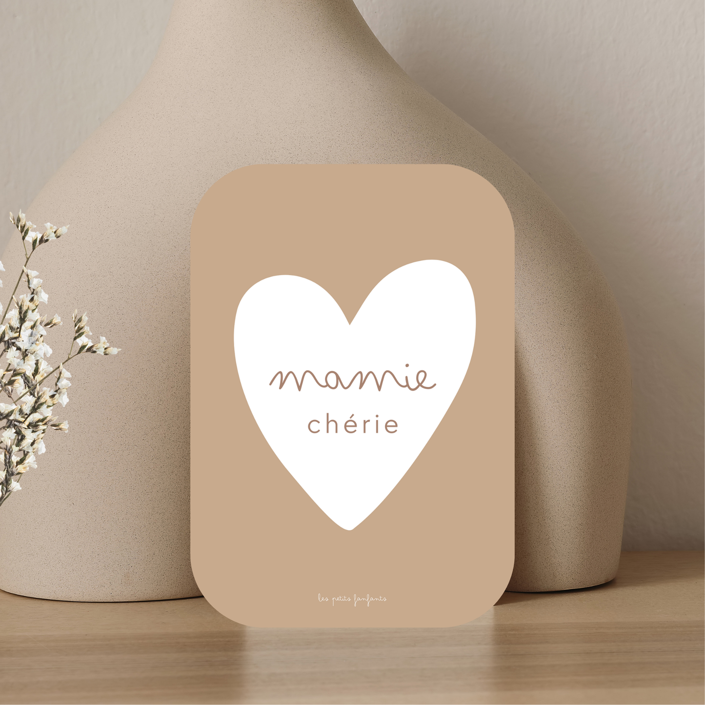 Carte décorative - mamie chérie