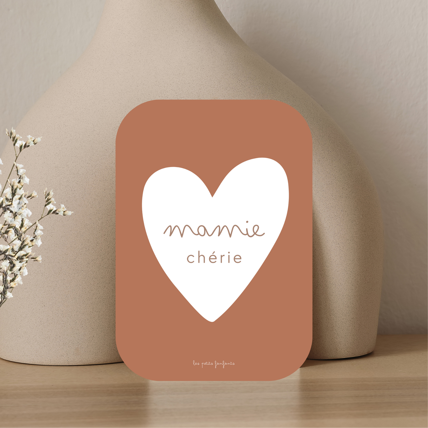 Carte décorative - mamie chérie
