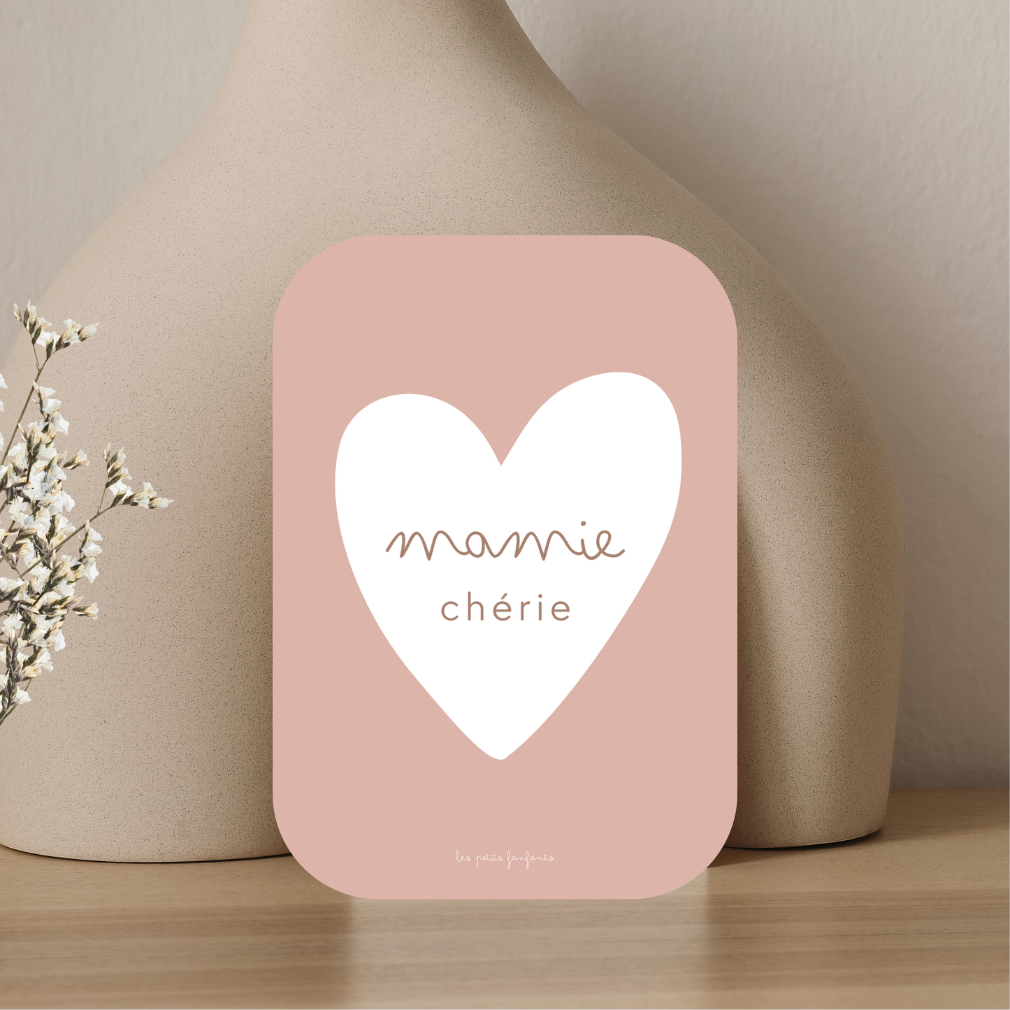 Carte décorative - mamie chérie
